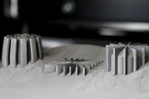 3D Printed Parts Coming Out of the Machine