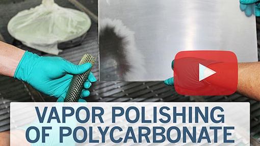 vapor polishing of polycarbonate